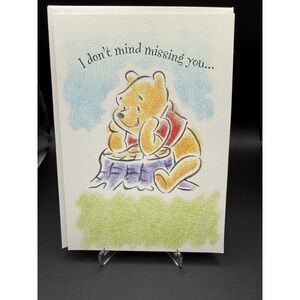 Vintage Disney Pooh Hallmark Greeting Card